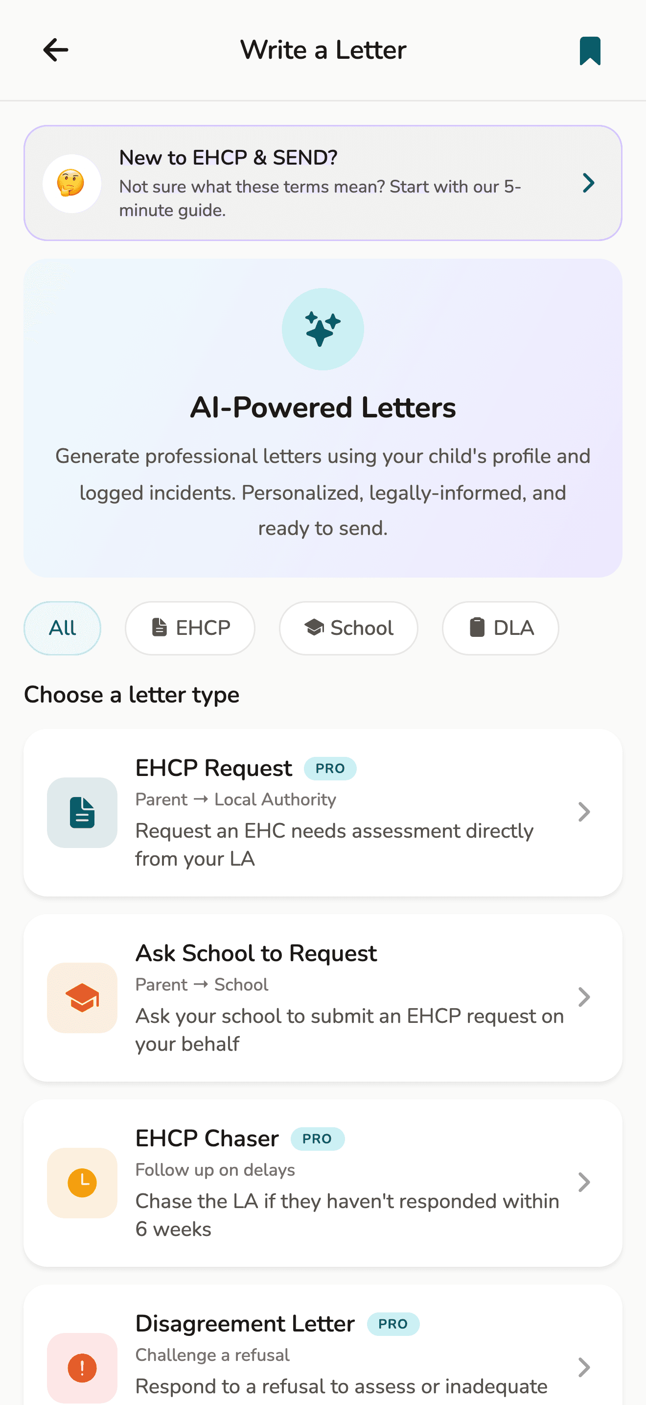 AI-assisted letter drafting